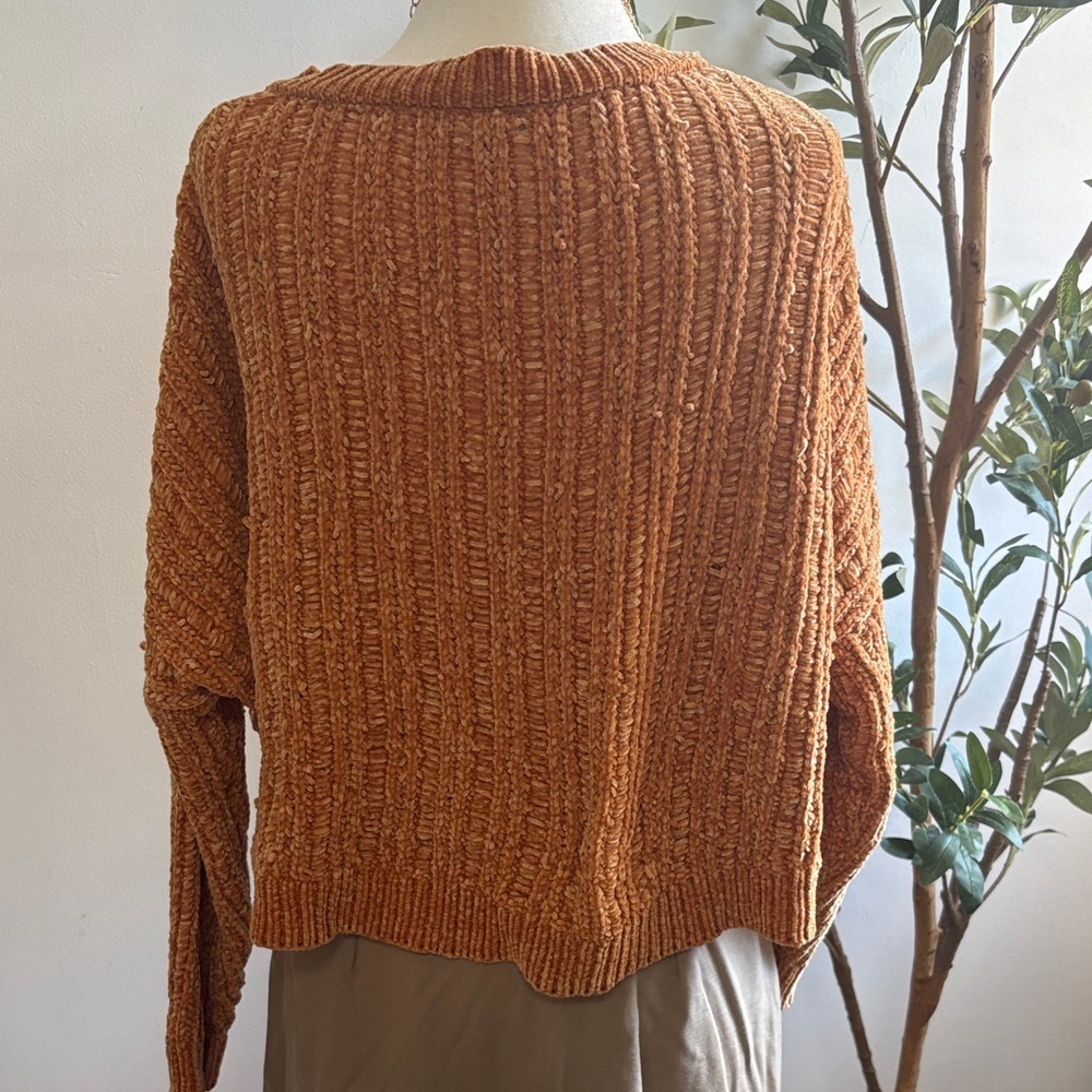 Forever 21 Rust V-Neck Sweater - Picture 3 of 4
